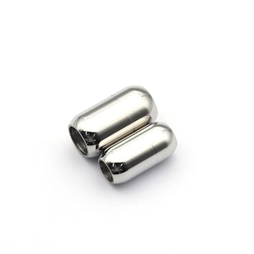 zalati Magnetverschlüsse 4 Stück Clip Edelstahl Konverter Kordel Endkappen Anstecker für DIY Schmuckherstellung von zalati