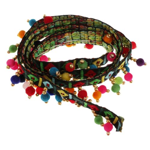 zalati Pompom Ball Quaste Spitze 91 cm Fransen Trim Band Zubehör für DIY Kleidung Kleid Kleidung Nähen Stoff - Schwarz zalati Pompom Ball Quaste Spitze 91 cm Fransen Trim Band Zubehör für DIY Kleidung Kleid Kleidung Nähen Stoff - Schwarz von zalati