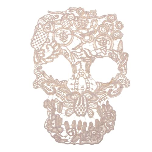 zalati Spitzenapplikation Patch Stickerei Baumwolle Totenkopf Nähen Abzeichen zalati Spitzenapplikation Patch Stickerei Baumwolle Totenkopf Nähen Abzeichen von zalati