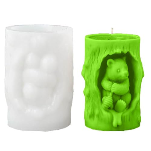 Silikonform mit Bärenumarmung, zylindrische Kerze, Epoxidharz, Gießformen, Kerzenherstellung, Bastelbedarf, Seife, DIY Form Silikonform mit Bärenumarmung, zylindrische Kerze, Epoxidharz, Gießformen, Kerzenherstellung, Bastelbedarf, Seife, DIY Form von zaoalife