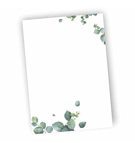 Notizblöcke DIN A6 I Motiv Eukalyptus I 25 Blatt je Block (3) von zartbesaitet.com Schöne Produkte aus Papier
