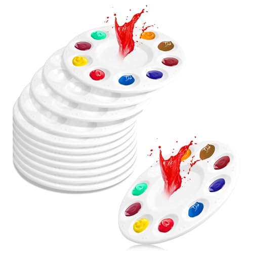 Mischen, Kunststoffpalette, Acrylfarben, Paint Palette Weiß, 12 Stück, Acrylfarben, Geeignet Für Acryl, Aquarell, DIY Kunst Malerei, Gouache Und Kunsthandwerk Mischen, Kunststoffpalette, Acrylfarben, Paint Palette Weiß, 12 Stück, Acrylfarben, Geeignet Für Acryl, Aquarell, DIY Kunst Malerei, Gouache Und Kunsthandwerk von zavehony