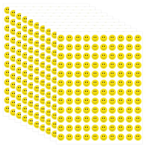Smiley Aufkleber, Smiley Sticker, Belohnungssticker, Dekorative Aufkleber, 6000 Stück 15 Blatt, Selbstklebend Für Belohnungsaufkleber Partydekorationen Smiley Aufkleber, Smiley Sticker, Belohnungssticker, Dekorative Aufkleber, 6000 Stück 15 Blatt, Selbstklebend Für Belohnungsaufkleber Partydekorationen von zavehony