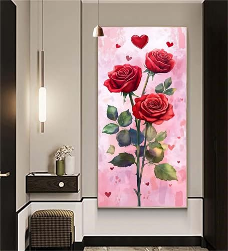Diamond Painting Erwachsene Blumen. Diamond Painting xxl 80x160cm Diamant Malen Nach Zahlen Rose Diamant Malerei Stickerei Kreuzstich Kristall Kunst Leinwand Mosaikherstellung Basteln,Geschenke cx1228 Diamond Painting Erwachsene Blumen. Diamond Painting xxl 80x160cm Diamant Malen Nach Zahlen Rose Diamant Malerei Stickerei Kreuzstich Kristall Kunst Leinwand Mosaikherstellung Basteln,Geschenke cx1228 von zcscgtrhe