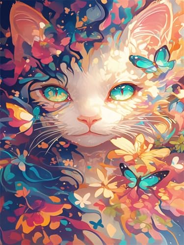 Diamond Painting Erwachsene Diamond Painting Blume 2026 Diamant Malen Nach Zahlen Katze 40x60cm,Diamant Kunst Malerei Kreativ set für Erwachsene Leinwand Basteln,Home Wand Dekoration Bastelset Wjj-58 Diamond Painting Erwachsene Diamond Painting Blume 2026 Diamant Malen Nach Zahlen Katze 40x60cm,Diamant Kunst Malerei Kreativ set für Erwachsene Leinwand Basteln,Home Wand Dekoration Bastelset Wjj-58 von zcscgtrhe