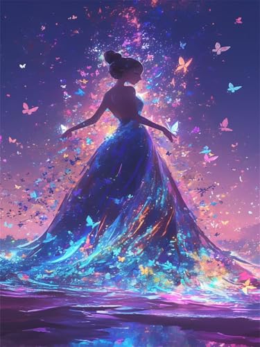 Diamond Painting Erwachsene Diamond Painting Frau 2026 Diamant Malen Nach Zahlen Schmetterling 40x60cm,Diamant Kunst Malerei Kreativ set für Erwachsene Basteln,Home Wand Dekoration Bastelset Wjj-102 von zcscgtrhe