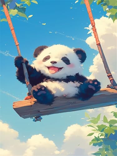 Diamond Painting Erwachsene Diamond Painting Karikatur 2026 Diamant Malen Nach Zahlen Panda 40x60cm,Diamant Malerei Kreativ set für Erwachsene Leinwand Basteln,Home Wand Dekoration Bastelset Wjj-72 Diamond Painting Erwachsene Diamond Painting Karikatur 2026 Diamant Malen Nach Zahlen Panda 40x60cm,Diamant Malerei Kreativ set für Erwachsene Leinwand Basteln,Home Wand Dekoration Bastelset Wjj-72 von zcscgtrhe