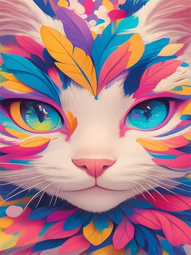 Diamond Painting Erwachsene Diamond Painting Katze 2026 Diamant Malen Nach Zahlen Blume 90x150cm,Diamant Malerei Kreativ set für Erwachsene Leinwand Basteln,Home Wand Dekoration Bastelset Wjj-228 von zcscgtrhe