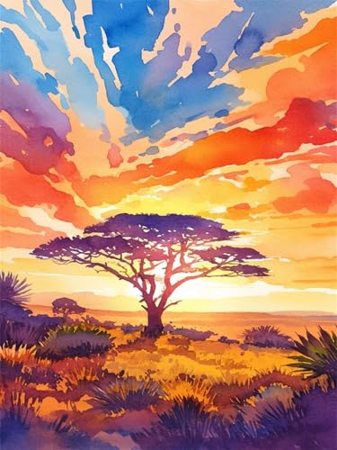 Diamond Painting Erwachsene Diamond Painting Landschaft 2026 Diamant Malen Nach Zahlen Baum 50x80cm,Diamant Malerei Kreativ set für Erwachsene Leinwand Basteln,Home Wand Dekoration Bastelset Wjj-176 von zcscgtrhe