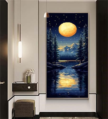 Diamond Painting Erwachsene Mond Diamond Painting xxl 80x200cm Diamant Malen Nach Zahlen Landschaft Diamant Malerei Stickerei Kreuzstich Kristall Kunst Leinwand Mosaikherstellung Basteln,Gifts cx1490 Diamond Painting Erwachsene Mond Diamond Painting xxl 80x200cm Diamant Malen Nach Zahlen Landschaft Diamant Malerei Stickerei Kreuzstich Kristall Kunst Leinwand Mosaikherstellung Basteln,Gifts cx1490 von zcscgtrhe