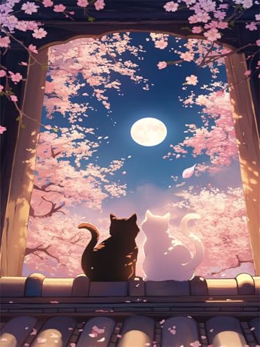 Diamond Painting Katze Diamond Painting Kinder Japan 2025 Diamant Malerei 40x60cm,Kristall Kreuzstich Bilder Basteln Mädchen 8 Jahre Bastelset Erwachsene für Home Wand Dekoration Geschenke Wjj-233 Diamond Painting Katze Diamond Painting Kinder Japan 2025 Diamant Malerei 40x60cm,Kristall Kreuzstich Bilder Basteln Mädchen 8 Jahre Bastelset Erwachsene für Home Wand Dekoration Geschenke Wjj-233 von zcscgtrhe