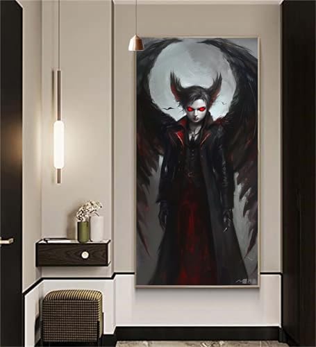 Diamond Painting Vampir. Diamond Painting Kinder Herr Diamant Kunst Malerei Stickerei Set Kristall Kreuzstich Bilder Mosaikherstellung Puzzle Bastelset Erwachsene,Home Dekor Geschenke 40x80cm cx1409 von zcscgtrhe