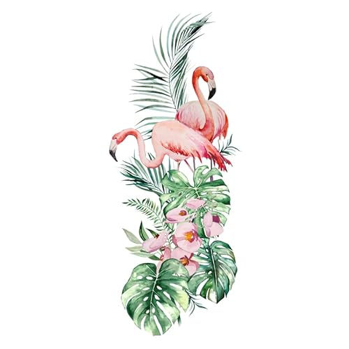 Flamingo, Transferpapier Wärmeübertragungsaufkleber Zum Aufbügeln Waschbare Patch Dekoration Applikationen Für Textilien – Sticker zum Aufbügeln DIY NN3658 von zebra-shop