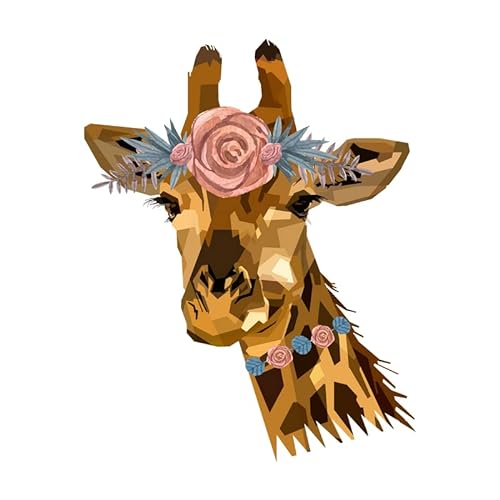 Giraffe, Transferpapier Wärmeübertragungsaufkleber Zum Aufbügeln Waschbare Patch Dekoration Applikationen Für Textilien – Sticker zum Aufbügeln DIY NN3222 von zebra-shop