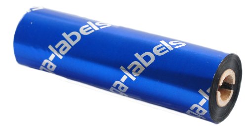 zega-labels Thermotransfer Farbband 110 mm x 74 m - zega quantum (Harz Kratzfest) - für Zebra ZD/GK/GC/TLP - 1/2 Zoll Kern Ø 12,7 mm - für Kunststoffetiketten (PE-Folie, PP-Folie, PET Polyesterfolie) von zega-labels
