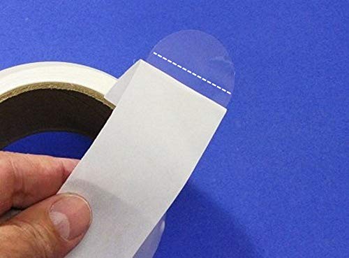 Verschlussetiketten transparent auf Rolle - ø 30 mm rund - mittig perforiert - 2.000 Stück je Rolle - Kern: 76 mm - aussen gewickelt - stark haftend - Klebepunkte transparent von zega-labels
