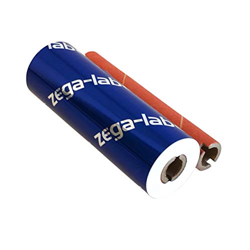 zega-labels Thermotransfer Farbband WEISS 110 mm x 74 m - zega color xtreme (Harz Kratzfest) - 1/2 Zoll Kern Ø 12,7 mm - für PE-/PP-/PET-Folie/Polyesterfolie - für Desktopdrucker Zebra ZD/GK/GX/GC/TLP von zega-labels