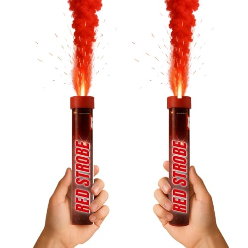 2 Stück Bengalfeuer rot – lebendige Flamme – Brenndauer 80 Sekunden – Dochtzündung – Ideal für Veranstaltungen, Sport, Fans, visuelle Effekte, Kategorie F1 2 Stück Bengalfeuer rot – lebendige Flamme – Brenndauer 80 Sekunden – Dochtzündung – Ideal für Veranstaltungen, Sport, Fans, visuelle Effekte, Kategorie F1 von zenda club