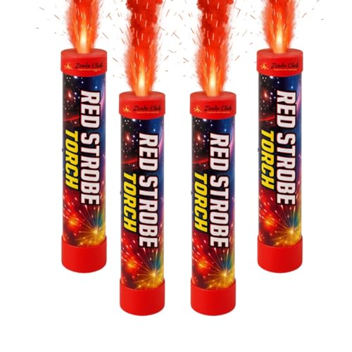 4 Stück Bengalfeuer rot – lebendige Flamme – Brenndauer 80 Sekunden – Dochtzündung – Ideal für Veranstaltungen, Sport, Fans, visuelle Effekte, Kategorie F1 4 Stück Bengalfeuer rot – lebendige Flamme – Brenndauer 80 Sekunden – Dochtzündung – Ideal für Veranstaltungen, Sport, Fans, visuelle Effekte, Kategorie F1 von zenda club