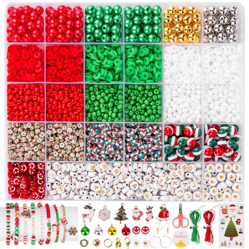 Zenmag Weihnachten Perlen für Armbänder, Freundschaftsarmbänder Selber Machen mit 160 Gold Buchstaben Perlen, Verschiedene Anhänger, Perlen Zum Auffädeln Geschenke zu Weihnachten, Geburtstage, Party Zenmag Weihnachten Perlen für Armbänder, Freundschaftsarmbänder Selber Machen mit 160 Gold Buchstaben Perlen, Verschiedene Anhänger, Perlen Zum Auffädeln Geschenke zu Weihnachten, Geburtstage, Party von zenmag