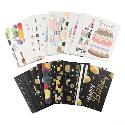 Bulk Birthday Card Collection 24 Karten mit Umschlägen für besondere Anlässe von zeroupshop