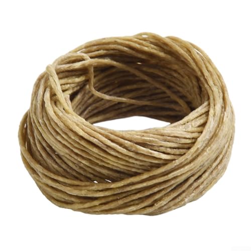 Cleaner Burning Hemp, Bio-Bienenwachs beschichtet, 90 m lang, für Bastel-Enthusiasten (dunkelbraun) von zeroupshop