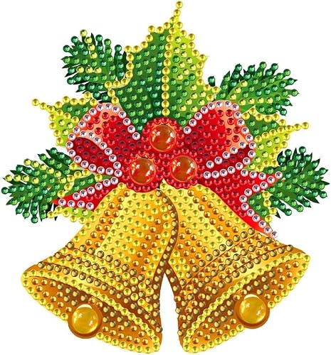 zeyunty DIY Diamond Painting Weihnachten Sticker, 5D Diamant Malerei Sticker Selbstklebend Aufkleber Glas Aufkleber Weihnachtsdeko Wand Aufkleber Weihnachten Deko Grußkarte Deko (B) von zeyunty