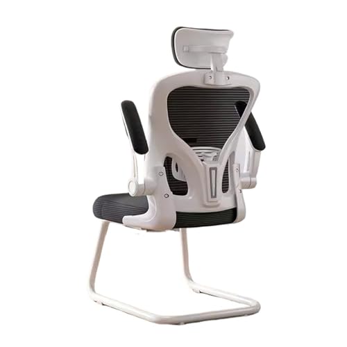 zhangrui1888 Bürostuhl Atmungsaktiver Bürostuhl aus Netzstoff, hohe Rückenlehne, ergonomischer Schreibtischstuhl mit Kopfstütze, Schreibtischstuhl mit verstellbaren Armlehnen Gaming-Stuhl(Grigio) von zhangrui1888