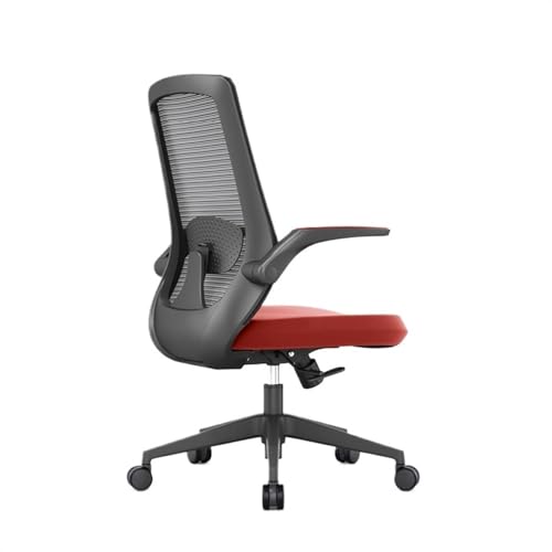 zhangrui1888 Bürostuhl Bürostuhl, bequemer Netzstoff, hohe Rückenlehne, Computerstuhl, Heim-/Arbeitszimmer, Drehsitz, verstellbare Armlehnen und ergonomisches Design Gaming-Stuhl(Orange) von zhangrui1888