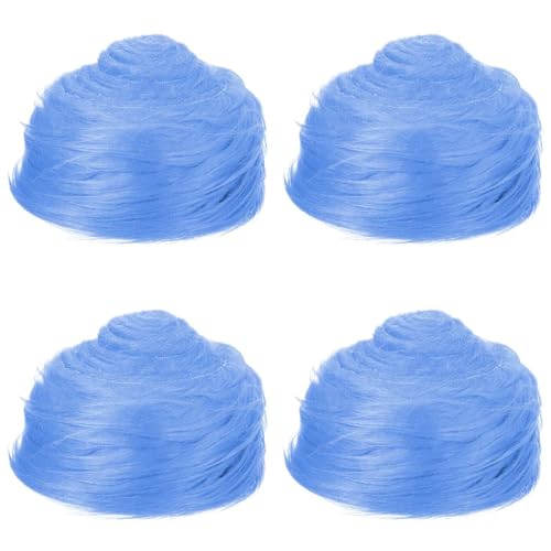 Plüschstoff Meterware, Furry Faux Precut Strips 2x60 Zoll Faux Fur Langhaarplüsch Zum Basteln, Kunstleder Plüsch Pelz Fell Stoff Fluffy Craft Plüschstoff Fur Beard Santa Hair (Himmelblau,4) von ZHANGXIAOMIN