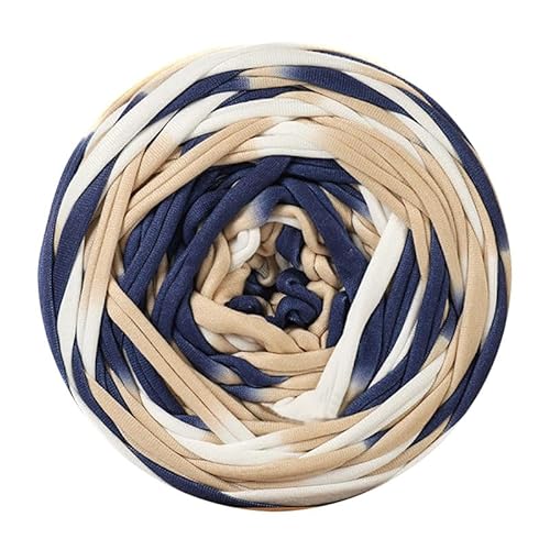 Tshirt Garn Zum Häkeln，290g/90m Mehrfarbiges Grobes Baumwolle Garn Zum Stricken Textilgarn Und Häkeln T-Shirt Band Garn Strickgarn Überwurfgarn Für Korb Taschen Decken Hüte Spielzeug (dd) von ZHANGXIAOMIN