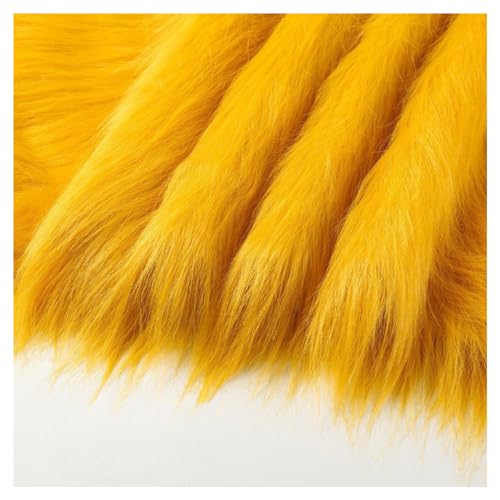 ZHANGXIAOMIN 2pcs Kunstfellstoff 50 X 50 cm Kunstfell Zum Basteln, Fellstoff Kunstfell Plüschstoff Fellimitat Quadratischer Aufnäher Zum Kunstfell Meterware Kunstfell Basteln (golden,50 * 50) von ZHANGXIAOMIN