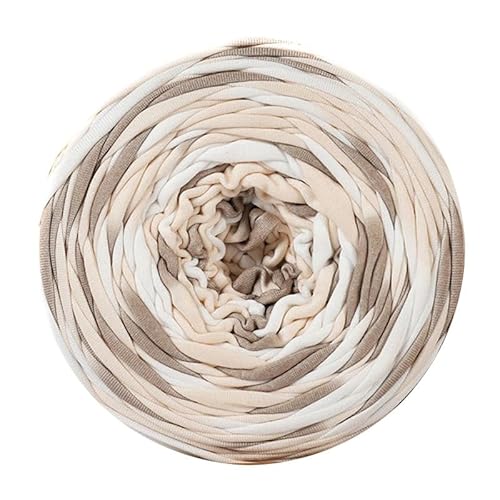 ZHANGXIAOMIN Tshirt Garn Zum Häkeln，290g/90m Mehrfarbiges Grobes Baumwolle Garn Zum Stricken Textilgarn Und Häkeln T-Shirt Band Garn Strickgarn Überwurfgarn Für Korb Taschen Decken Hüte Spielzeug (x) von ZHANGXIAOMIN