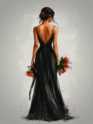 Frau Malen Nach Zahlen Erwachsene, Blume Malen Nach Zahlen XXL 60X80CM, Ölgemälde Kunst Handwerk Set mit Pinseln und Acrylfarbe, Paint by Numbers für Deko Wohnzimmer, Geschenke für Frauen, Model 994 Frau Malen Nach Zahlen Erwachsene, Blume Malen Nach Zahlen XXL 60X80CM, Ölgemälde Kunst Handwerk Set mit Pinseln und Acrylfarbe, Paint by Numbers für Deko Wohnzimmer, Geschenke für Frauen, Model 994 von zhangzen