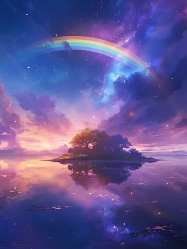 Kleine Insel Malen Nach Zahlen Erwachsene, Regenbogen Malen Nach Zahlen XXL 70X90CM, Ölgemälde Kunst Handwerk Set mit Pinseln und Acrylfarbe, Paint by Numbers für Wohndeko Ohne Rahmen, Model 991 Kleine Insel Malen Nach Zahlen Erwachsene, Regenbogen Malen Nach Zahlen XXL 70X90CM, Ölgemälde Kunst Handwerk Set mit Pinseln und Acrylfarbe, Paint by Numbers für Wohndeko Ohne Rahmen, Model 991 von zhangzen