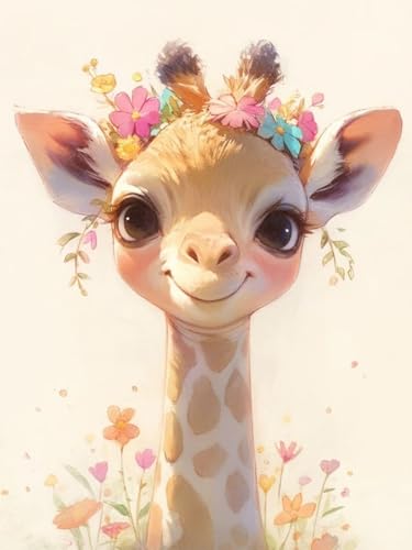 Malen Nach Zahlen Giraffe, Blume Malen Nach Zahlen Erwachsene, Ölgemälde für Erwachsene DIY Kit mit 3 Pinseln und Acrylfarbe Knitterfreie Leinwand für Zimmer Wanddeko, Ohne Rahmen 50X70CM, Model 992 Malen Nach Zahlen Giraffe, Blume Malen Nach Zahlen Erwachsene, Ölgemälde für Erwachsene DIY Kit mit 3 Pinseln und Acrylfarbe Knitterfreie Leinwand für Zimmer Wanddeko, Ohne Rahmen 50X70CM, Model 992 von zhangzen