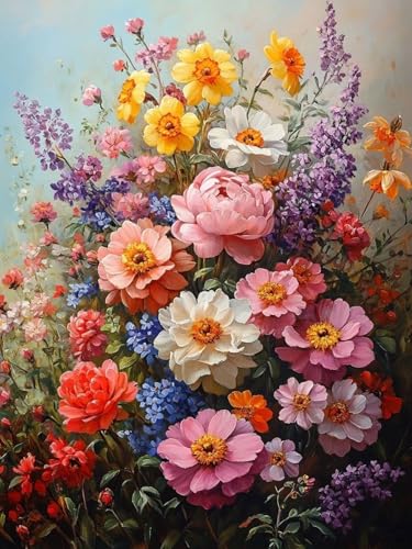 Malen Nach Zahlen Kinder Blume Malen Nach Zahlen Erwachsene Bunt DIY Ölgemälde Leinwand Set mit Pinsel und Acrylpigment für Room Zimmer Wanddeko, Geschenke für Frauen, Ohne Rahmen 45X60CM, Model 195 Malen Nach Zahlen Kinder Blume Malen Nach Zahlen Erwachsene Bunt DIY Ölgemälde Leinwand Set mit Pinsel und Acrylpigment für Room Zimmer Wanddeko, Geschenke für Frauen, Ohne Rahmen 45X60CM, Model 195 von zhangzen