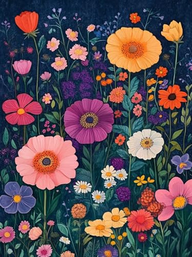 Malen Nach Zahlen Kinder Blume Malen Nach Zahlen Erwachsene Bunt DIY Ölgemälde Leinwand Set mit Pinsel und Acrylpigment für Room Zimmer Wanddeko, Geschenke für Frauen, Ohne Rahmen 45X60CM, Model 183 Malen Nach Zahlen Kinder Blume Malen Nach Zahlen Erwachsene Bunt DIY Ölgemälde Leinwand Set mit Pinsel und Acrylpigment für Room Zimmer Wanddeko, Geschenke für Frauen, Ohne Rahmen 45X60CM, Model 183 von zhangzen