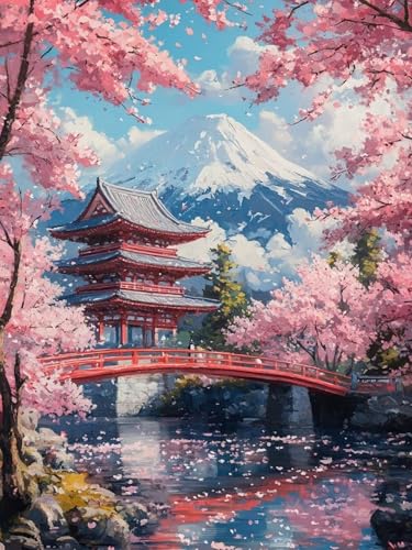 Malen Nach Zahlen Kinder Japan Malen Nach Zahlen Erwachsene Architektur DIY Ölgemälde Leinwand Set mit Pinsel und Acrylpigment für Aesthetic Room Deko Zimmer, Geschenke für Frauen 60X80CM, Model 192 Malen Nach Zahlen Kinder Japan Malen Nach Zahlen Erwachsene Architektur DIY Ölgemälde Leinwand Set mit Pinsel und Acrylpigment für Aesthetic Room Deko Zimmer, Geschenke für Frauen 60X80CM, Model 192 von zhangzen