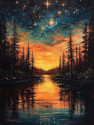 Malen Nach Zahlen Kinder Nacht Malen Nach Zahlen Erwachsene Wald DIY Ölgemälde Leinwand Set mit Pinsel und Acrylpigment für Room Zimmer Wanddeko, Geschenke für Frauen, Ohne Rahmen 20X30CM, Model 171 Malen Nach Zahlen Kinder Nacht Malen Nach Zahlen Erwachsene Wald DIY Ölgemälde Leinwand Set mit Pinsel und Acrylpigment für Room Zimmer Wanddeko, Geschenke für Frauen, Ohne Rahmen 20X30CM, Model 171 von zhangzen