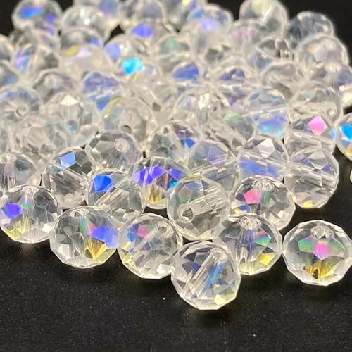 Rondelle Kristallglasperlen, 2 mm, 4 mm, 6 mm, 8 mm, gemischte Größen, facettierte Briolette-Abstandshalter, lose Perlen für DIY-Schmuckherstellung, transparenter Glanz, 415 Stück Rondelle Kristallglasperlen, 2 mm, 4 mm, 6 mm, 8 mm, gemischte Größen, facettierte Briolette-Abstandshalter, lose Perlen für DIY-Schmuckherstellung, transparenter Glanz, 415 Stück von zhiteng