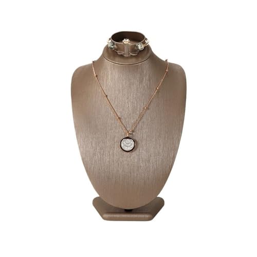 zhongqunli Schmuck-Organizer und -Aufbewahrung, Mehrzweck-Schmuckständer, Schmuck, Armband, Ring, Büste, Aufbewahrung, Präsentationsständer, Anhänger, Schmuck-Display-Requisiten(Light Brown) von zhongqunli