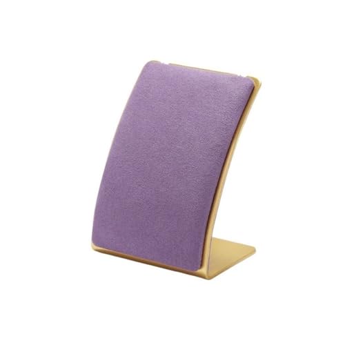 zhongqunli Schmuck-Organizer und -Aufbewahrung, Metall-Mikrofaser-Anhänger-Display-Rack, Halskette, Schmuck-Organizer, Fenster, kreative Schmuck-Display-Requisiten(Purple) von zhongqunli