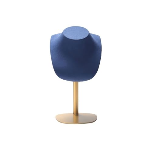 zhongqunli Schmuck-Organizer und -Aufbewahrung, Modell Zähler Schmuck Display Requisiten Anhänger Halskette Ständer Exquisite Halskette Display Ständer Horizontale Schmuck Ständer(Blue) von zhongqunli