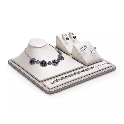 zhongqunli Schmuck-Organizer und -Aufbewahrung, Schmuck-Display-Halter-Set, Halsketten-Display-Ständer, Ring-Ohrring-Tablett-Staffeleien for Schmuck-Organizer, Sammeln zhongqunli Schmuck-Organizer und -Aufbewahrung, Schmuck-Display-Halter-Set, Halsketten-Display-Ständer, Ring-Ohrring-Tablett-Staffeleien for Schmuck-Organizer, Sammeln von zhongqunli