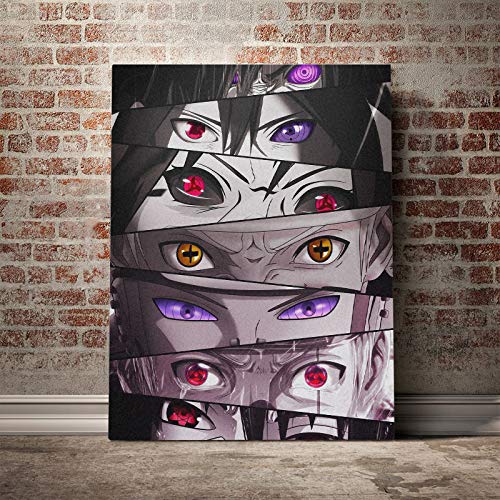 DIY Malen nach Zahlen Naruto Augen dekorative Malerei des Kunstlebens diy malen nach zahlen erwachsene landsch Mit Pinsel und Acrylfarbe Kits Theme Digital Home Wall Artwork G40x50cm(Kein Rahmen) von zhuziji