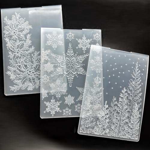 Prägeschablone mit Weihnachtsbaum-Schneeflocken für Kartenherstellung, Prägeschablone, Schablone, DIY, Kunststoff, Papier, Karten, Dekoration, Form für Scrapbooking, Fotoalbum, Basteln, 12,7 x 17,8 cm Prägeschablone mit Weihnachtsbaum-Schneeflocken für Kartenherstellung, Prägeschablone, Schablone, DIY, Kunststoff, Papier, Karten, Dekoration, Form für Scrapbooking, Fotoalbum, Basteln, 12,7 x 17,8 cm von zhxcgooyx