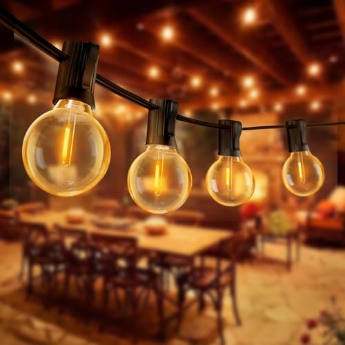 Lichterkette Außen Strom Outdoor, 19M LED Lichterkette Außen mit G40 30+3 bruchsichen Glühbirnen, IP44 Wasserdicht Lichterkette Außenbereich für Gartenbeleuchtung, Partybeleuchtung, Balkon Deko Lichterkette Außen Strom Outdoor, 19M LED Lichterkette Außen mit G40 30+3 bruchsichen Glühbirnen, IP44 Wasserdicht Lichterkette Außenbereich für Gartenbeleuchtung, Partybeleuchtung, Balkon Deko von zixunix