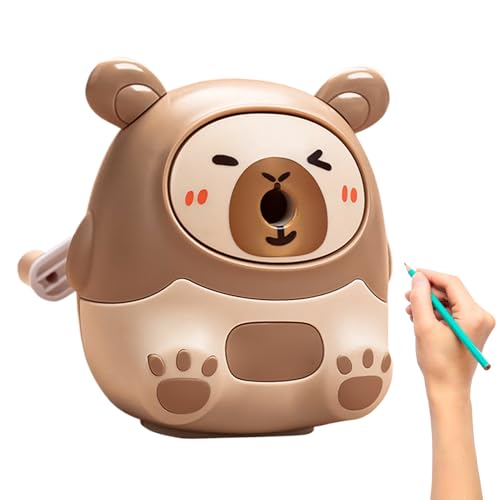 zjhukfmc Netter Bleistiftschärfer, Bleistiftschärfer für Kinder | Cartoon Manual Bleistiftschärfer | Handbuch niedlicher Cartoon Capybara-geformtes Spinner-Werkzeug für Kinder Mädchen Studenten Kunst zjhukfmc Netter Bleistiftschärfer, Bleistiftschärfer für Kinder | Cartoon Manual Bleistiftschärfer | Handbuch niedlicher Cartoon Capybara-geformtes Spinner-Werkzeug für Kinder Mädchen Studenten Kunst von zjhukfmc