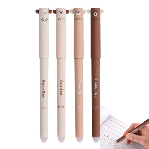 zjhukfmc Stift mit Radiergummi, Löschbare Stifte,Animal Black Ball Point Stifte | 4 Teile glattes Schreiben süßes stationäres Set, feiner Punkt 0,5 mm mit Gummi für Kinder Schüler Erwachsene Schulbüro zjhukfmc Stift mit Radiergummi, Löschbare Stifte,Animal Black Ball Point Stifte | 4 Teile glattes Schreiben süßes stationäres Set, feiner Punkt 0,5 mm mit Gummi für Kinder Schüler Erwachsene Schulbüro von zjhukfmc
